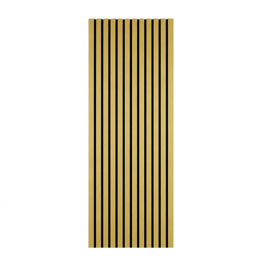 Golden Acoustic Wall Panel - Sound Absorbing Slat Wall Panel 2.4m x 0.6m