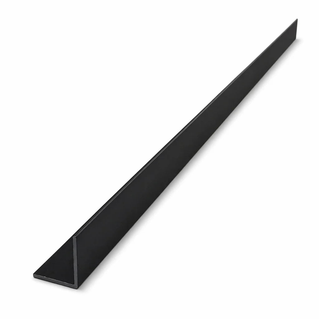 L Shape Black Trim For PVC Waterproof Shower Wall Panel 2400mm x 10mm