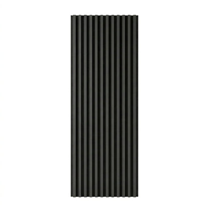 Black Grey Acoustic Wall Panel Sound Absorbing Slat Wall Panel – 2.4m x 0.6m