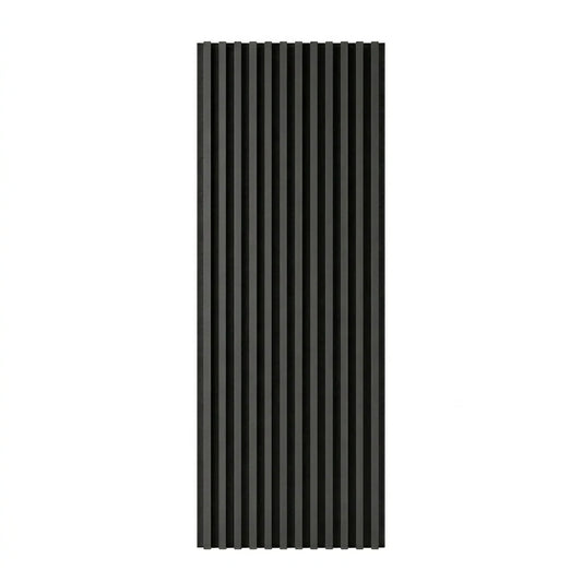 Black Grey Acoustic Wall Panel Sound Absorbing Slat Wall Panel – 2.4m x 0.6m