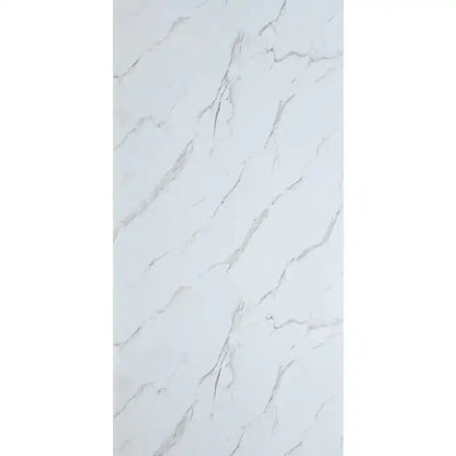 Deluxe Carrara White Marble Matt Shower Kitchen Wall Panel 2400mm x 1000mm x 10mm