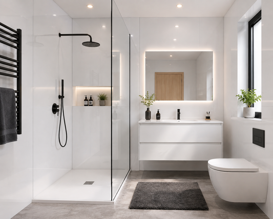 White Gloss Shower Kitchen Wall Panel 2400mm x 1000mm x 10mm