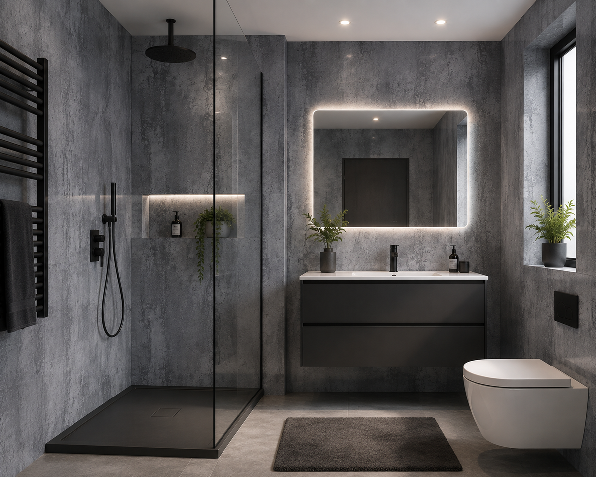 Lava Gloss Shower Wall Panel 2400mm x 1000mm x 10mm