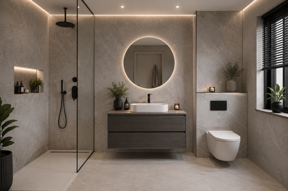 Bianco Luna Kitchen Bathroom Solid Wall Panel 2400mm x 1220mm x 10mm