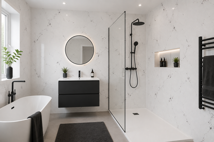 Luxury Platinum Whisper Matt PVC Kitchen Shower Wall Panel 2400mm x 1000mm x 10mm