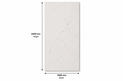 Luxury Platinum Whisper Matt PVC Kitchen Shower Wall Panel 2400mm x 1000mm x 10mm