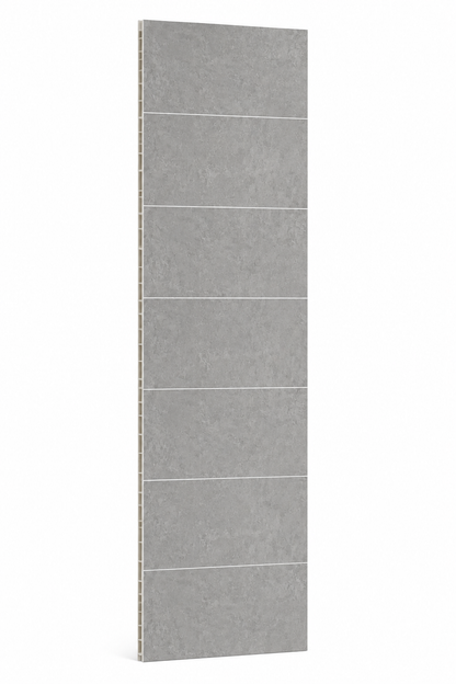 Concrete Grey Tile Effect Gloss Finish PVC Kitchen Shower Wall Panel 2400mm x 600mm x 10mm