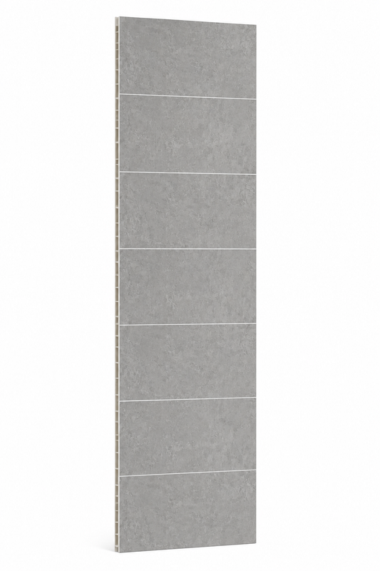 Concrete Grey Tile Effect Gloss Finish PVC Kitchen Shower Wall Panel 2400mm x 600mm x 10mm