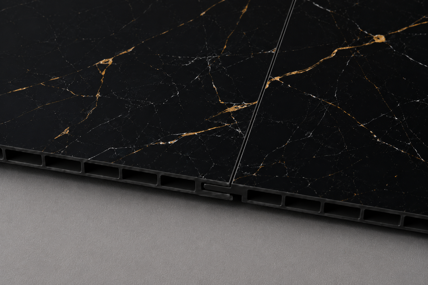 Laketon Grey Gold Gloss PVC Kitchen Shower Wall Panel 2400mm x 1000mm x 10mm