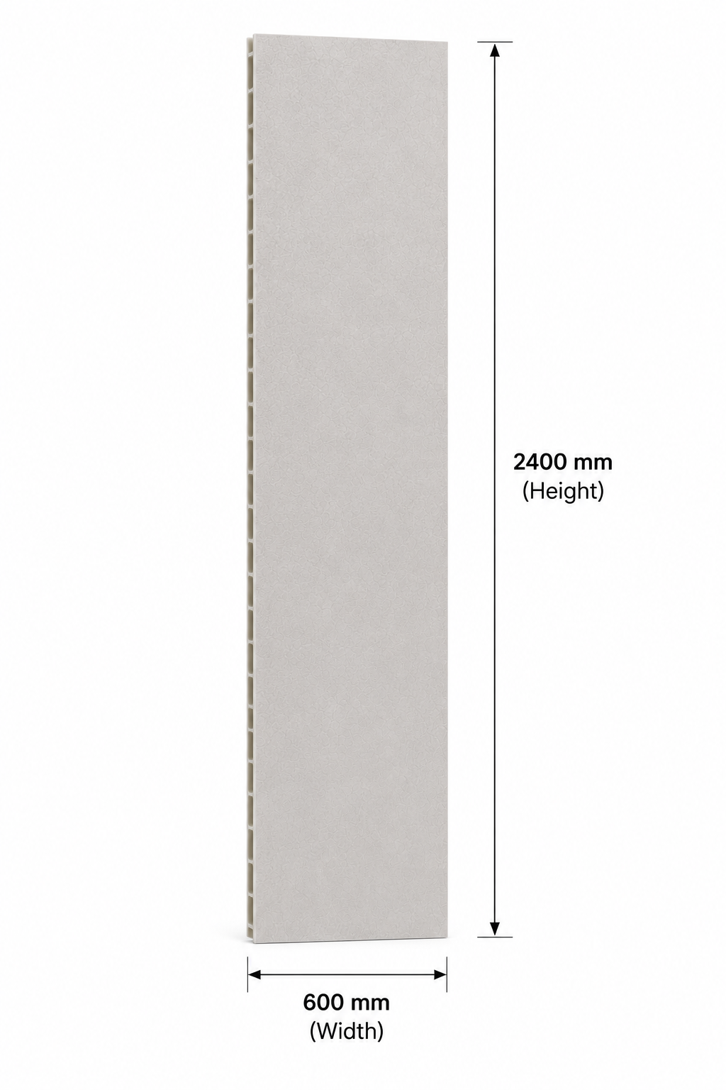 Concrete White Tile Effect Matt Finish PVC Kitchen Shower Wall Panel 2400mm x 600mm x 10mm