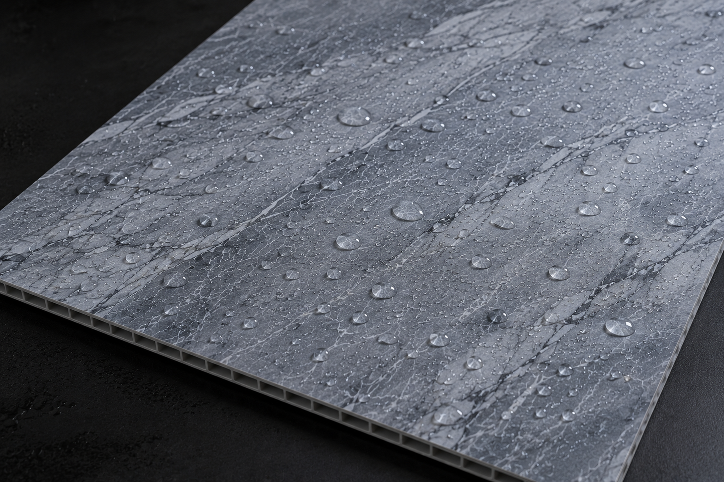 London Mist Slate Matt PVC Kitchen Shower Wall Panel 2400mm x 1000mm x 10mm