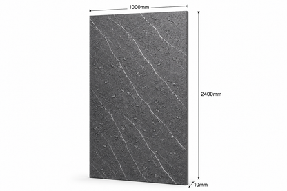 Deluxe Pieta Anthracite Matt PVC Kitchen Shower Wall Panel 2400mm x 1000mm x 10mm