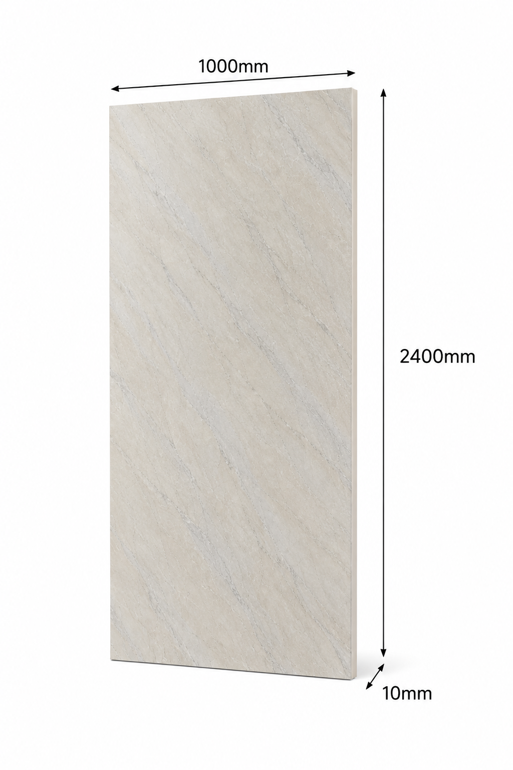 Deluxe Pergamon Marble Gloss PVC Kitchen Shower Wall Panel 2400mm x 1000mm x 10mm