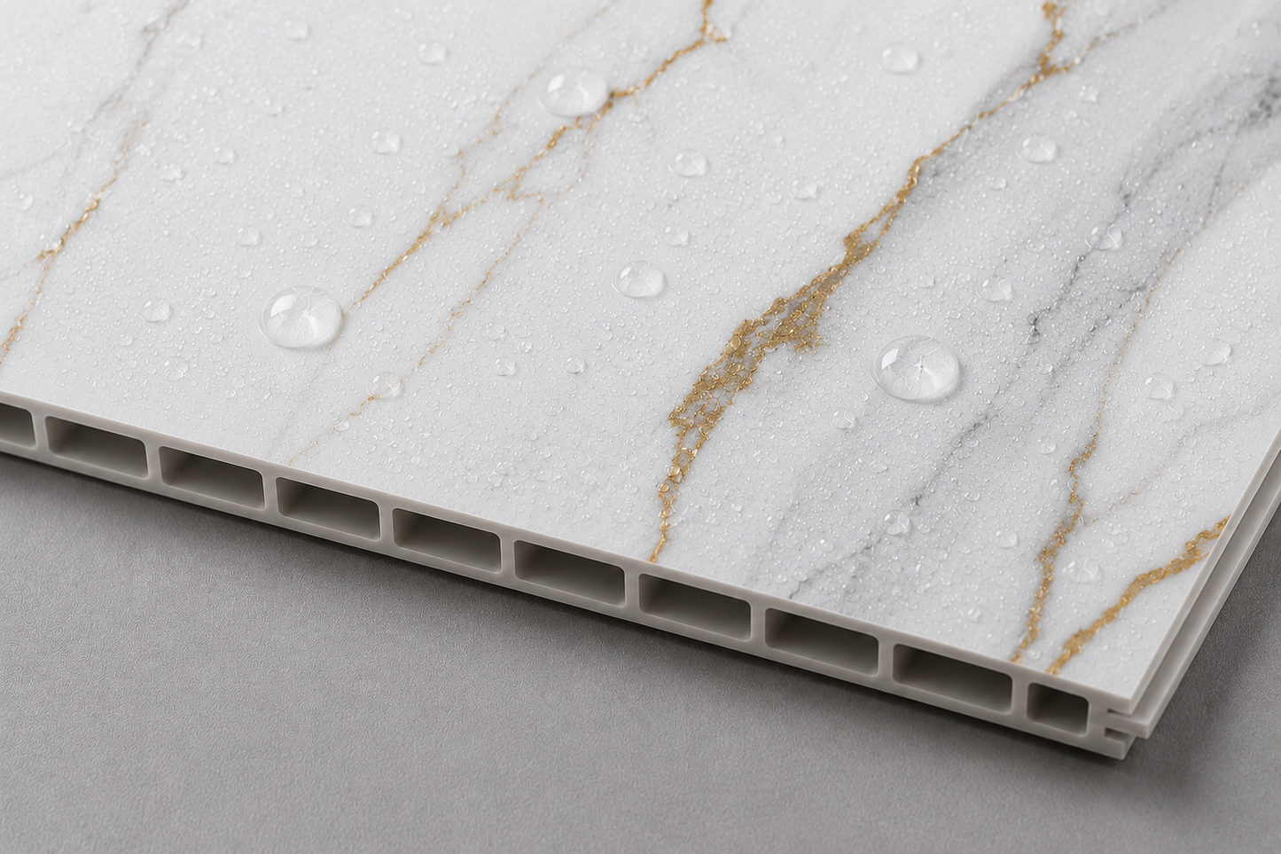 Deluxe Orian Gold Gloss PVC Kitchen Shower Wall Panel 2400mm x 1000mm x 10mm