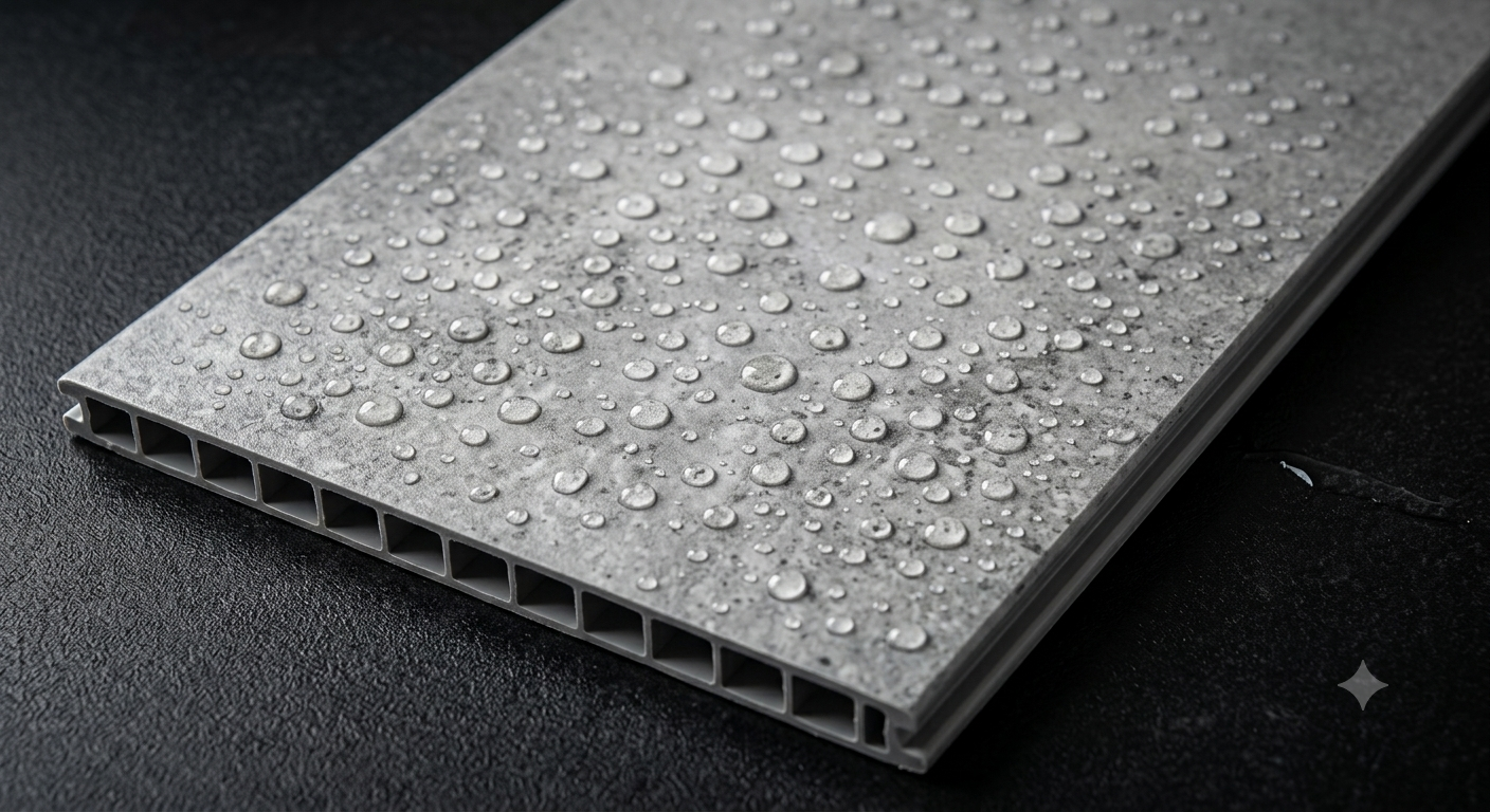 Deluxe Concrete Grey Matt Kitchen Shower Wall Panel 2400mm x 1000mm x 10mm