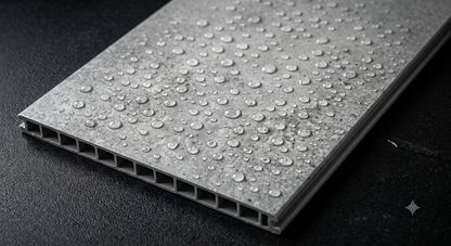 Deluxe Concrete Grey Gloss Kitchen Shower Wall Panel 2400mm x 1000mm x 10mm