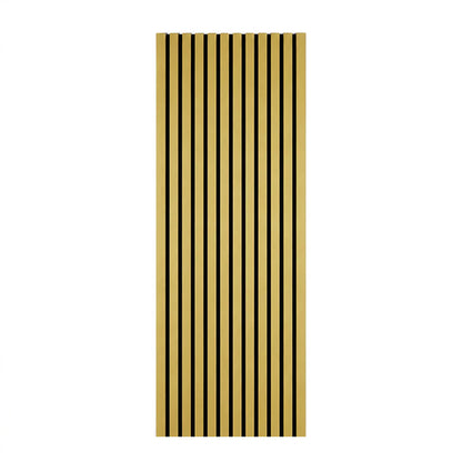 Golden Acoustic Wall Panel - Sound Absorbing Slat Wall Panel 2.4m x 0.6m