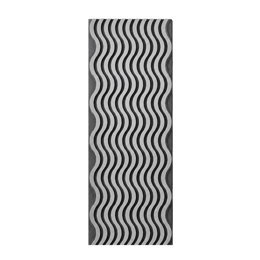 Light Grey Wavy Design Sound Absorbing Acoustic Wall Panel – 2.4m x 0.6m